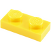 LEGO Geel Plaat 1 x 2 (3023 / 28653)