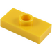 LEGO Жълто Плоча 1 x 2 с 1 Stud (без Bottom Groove) (3794)