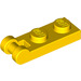 LEGO Jaune assiette 1 x 2 avec Fin Barre Manipuler (60478)