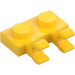 LEGO Yellow Plate 1 x 2 with Horizontal Clips (flat fronted clips) (60470)