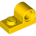 LEGO Geel Plaat 1 x 2 met Pin Gat (11458)