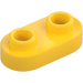 LEGO Yellow Plate 1 x 2 with Rounded Ends and Open Studs (35480)