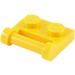 LEGO Jaune assiette 1 x 2 avec Côté Barre Manipuler (48336)
