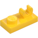 LEGO Amarillo Placa 1 x 2 con Parte superior Clip con hueco (92280)