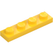 LEGO Yellow Plate 1 x 4 (3710)