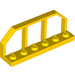 LEGO Jaune assiette 1 x 6 avec Train Wagon Railings (6583 / 58494)