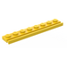 LEGO Geel Plaat 1 x 8 met Deur spoor (4510)