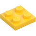 LEGO Jaune assiette 2 x 2 (3022 / 94148)