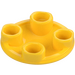 LEGO Yellow Plate 2 x 2 Round with Rounded Bottom (2654 / 28558)