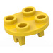 LEGO Gelb Platte 2 x 2 Runden mit Rad Halter (2655 / 26716)
