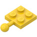 LEGO Amarillo Placa 2 x 2 con Junta articulada y sin agujero en la placa (3729)