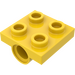 LEGO Giallo Piastra 2 x 2 con Foro con supporto incrociato inferiore (10247)