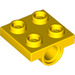 LEGO Jaune assiette 2 x 2 avec Trou sans Support Transversal (2444)