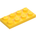 LEGO Amarillo Placa 2 x 4 (3020)