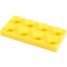 LEGO Jaune assiette 2 x 4 (3020)
