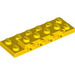 LEGO Jaune assiette 2 x 6 x 0.7 avec 4 Goujons sur Côté (72132 / 87609)