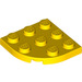 LEGO Yellow Plate 3 x 3 Round Corner (30357)