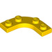 LEGO Yellow Plate 3 x 3 Rounded Corner (68568)
