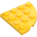 LEGO Jaune assiette 4 x 4 Rond Pièce de monnaie (30565)