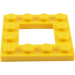 LEGO Gelb Platte 4 x 4 mit 2 x 2 Open Center (64799)