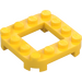 LEGO Yellow Plate 4 x 4 x 0.7 with Rounded Corners and 2 x 2 Open Center (79387)