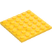 LEGO Yellow Plate 6 x 6 (3958)