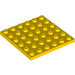 LEGO Gelb Platte 6 x 6 (3958)