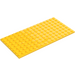 LEGO Yellow Plate 8 x 16 (92438)