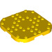 LEGO Jaune assiette 8 x 8 x 0.7 avec Coins arrondis (66790)