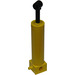 LEGO Gelb Pneumatic Zylinder Old 64mm mit Schwarz Piston (6 Bolzen Lange)