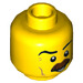 LEGO Geel Policeman Minifigure Hoofd (Verzonken Solid Stud) (3626 / 29931)