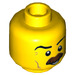 LEGO Yellow Policeman Minifigure Head (Recessed Solid Stud) (3626 / 29931)