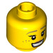 LEGO Yellow Pretzel Girl Head (Recessed Solid Stud) (3626 / 14611)