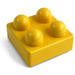 LEGO Yellow Primo Brick 2 x 2 x 1 (31148)