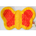 LEGO Geel Primo Groot Butterfly Wings (Lap) met Rood/Geel Aan een Kant en green met Wit dots Aan other Kant