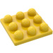 LEGO Gul Primo Plade 3 x 3 (31012)