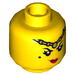 LEGO Yellow Princess Iron Fan Minifigure Head (Recessed Solid Stud) (3626 / 66048)