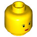 LEGO Yellow Princess Leia Head (Recessed Solid Stud) (50370 / 50941)