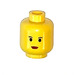 LEGO Yellow Princess Leia Head (Safety Stud) (50370 / 50941)