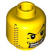 LEGO Yellow Prisoner Head (Recessed Solid Stud) (13628 / 52517)