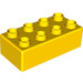 LEGO Yellow Quatro Brick 2 x 4 (48201)