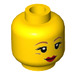 LEGO Yellow Queen Minifigure Head (Recessed Solid Stud) (3626 / 24487)