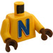 LEGO Жълто Quicky the Nesquik зайче Торс (973)