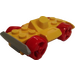 LEGO Yellow Racers Chassis with Red Wheels (76544)