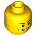 LEGO Yellow Rami Minifigure Head (Recessed Solid Stud) (3626 / 68128)