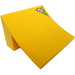 LEGO Yellow Ramp 8 x 8 x 4 Curved Stuntz with Decoration in the Upper Right Corner Sticker (75538)