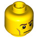 LEGO Yellow Revolutionary Soldier Head (Safety Stud) (3626 / 13495)