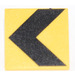 LEGO Gelb Roadsign Clip-auf 2 x 2 Quadratisch mit Schwarz Chevron mit offenem &#039;U&#039;-Clip (15210 / 83395)