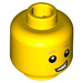 LEGO Yellow Rocket boy Minifigure Head (Recessed Solid Stud) (3626 / 32635)