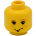 LEGO Yellow Ron Weasley/Vincent Crabbe with Slytherin Outfit Head (Safety Stud) (3626)